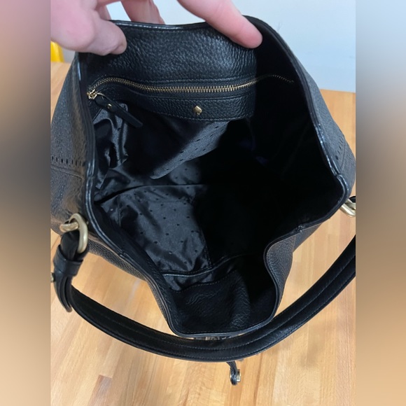 Kate Spade NY James Street Mason Large Hobo Bag in Black Pebbled Leather - Picture 2 of 9